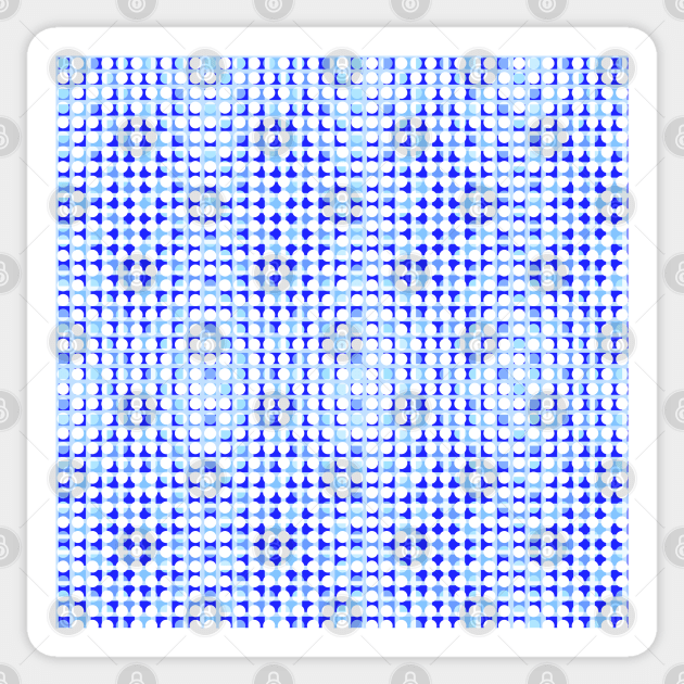 Blue dots geometric design Sticker by KINKDesign